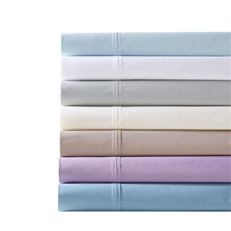 Madison Park Peached Percale Cotton Sheet Set, White - California King MP20-5404
